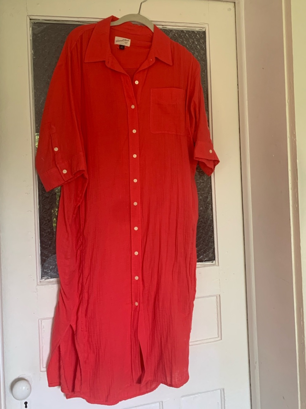 Universal Thread Lightweight Coral Shirtdress